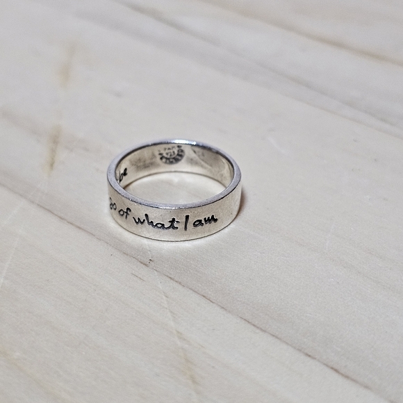 Taxco Mexico Sterling Silver 925 Band Ring Size 7 Motivational Engraving 4 Grams - Picture 3 of 8